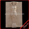Marble Nude Woman Wall Relief Sculpture YL-F062